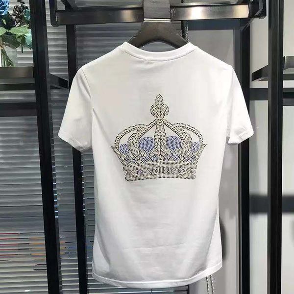men's t-shirts crown rhinestones t shirts men short sleeve fashion man streetwear o neck slim cotton tshirts plus size d25x, White;black
men's t-shirts crown rhinestones t shirts men short sleeve fashion man streetwear o neck slim cotton tshirts plus size d25x, White;black