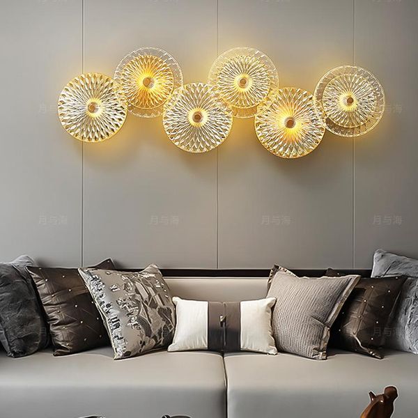two-color clear glass postmodern light luxury wall lamp electroplating hardware corridor aisle decorative pendant lamps
two-color clear glass postmodern light luxury wall lamp electroplating hardware corridor aisle decorative pendant lamps