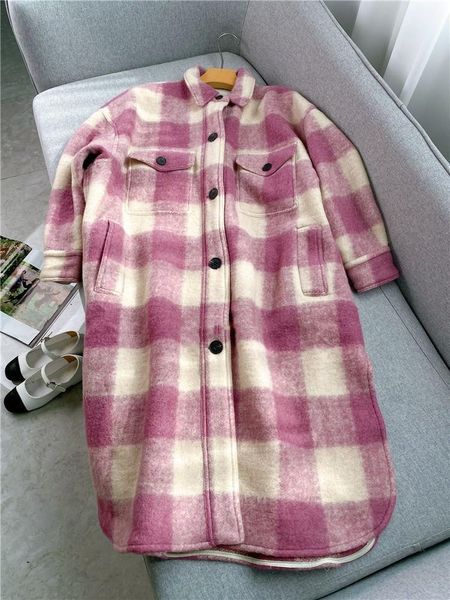 women's wool & blends fashion women winter vintage british england lapel straight plaid mid-length jacket coat, Black
women's wool & blends fashion women winter vintage british england lapel straight plaid mid-length jacket coat, Black
