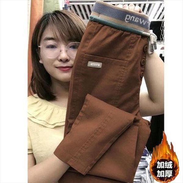 women's pants & capris fleece jeans women fall/winter high waist slimming loose trousers large size elastic cotton casual harem, Black;white
women's pants & capris fleece jeans women fall/winter high waist slimming loose trousers large size elastic cotton casual harem, Black;white