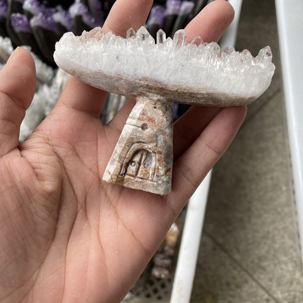 natural good luck amethyst cluster hand-carved crystal tree home office degaussing decorative crafts ornaments, Black 
natural good luck amethyst cluster hand-carved crystal tree home office degaussing decorative crafts ornaments, Black