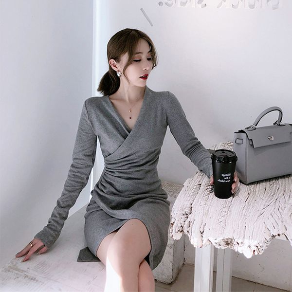 casual dresses cmaz autumn korean style women's bottoming long sleeve irregular v-neck inner wear french 0cug, Black;gray
casual dresses cmaz autumn korean style women's bottoming long sleeve irregular v-neck inner wear french 0cug, Black;gray