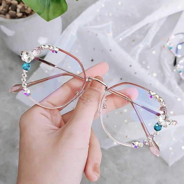 sunglasses fashion eye protection bluelight glasses women luxury rhinestone eyeglasses optical reading clear eyewear, White;black
sunglasses fashion eye protection bluelight glasses women luxury rhinestone eyeglasses optical reading clear eyewear, White;black