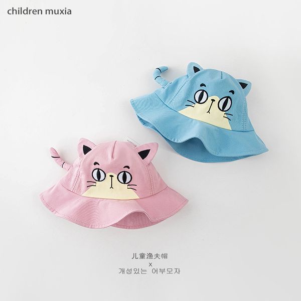 spring summer children's fisherman cat embroidered baby hat sunscreen sunshade hat
spring summer children's fisherman cat embroidered baby hat sunscreen sunshade hat