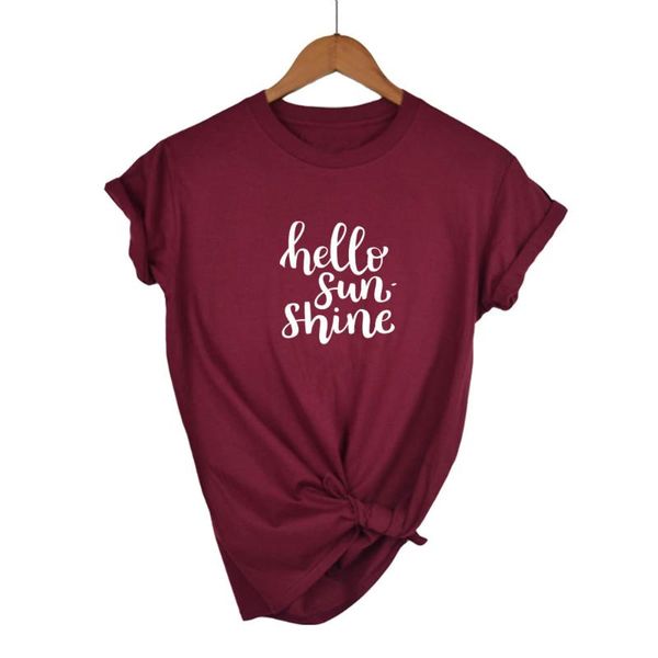 women's t-shirt hello sunshine letter print t shirt women short sleeve o neck loose tshirt 2021 summer tee camisetas mujer, White
women's t-shirt hello sunshine letter print t shirt women short sleeve o neck loose tshirt 2021 summer tee camisetas mujer, White