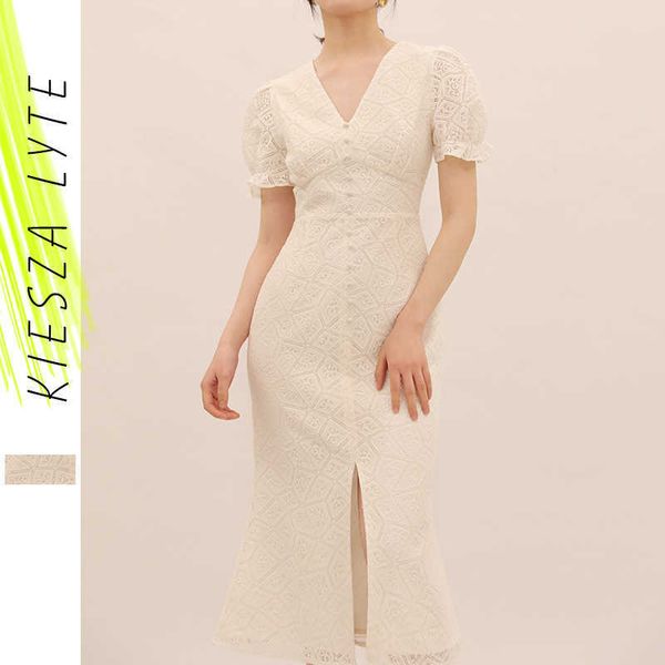 elegant puff sleeve lace dress summer women slim slit vintage evening midi party dresses office lady clothes female 210608, Black;gray
elegant puff sleeve lace dress summer women slim slit vintage evening midi party dresses office lady clothes female 210608, Black;gray