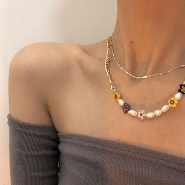 chokers handmade minority retro millennium glazed flower metal folding necklace and neckchain, Golden;silver
chokers handmade minority retro millennium glazed flower metal folding necklace and neckchain, Golden;silver