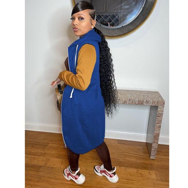women's jackets fall clothing stitching long hooded jacket coat fashion for women 2021 y2k clothes club outfits streetwear wholesale, Black;brown
women's jackets fall clothing stitching long hooded jacket coat fashion for women 2021 y2k clothes club outfits streetwear wholesale, Black;brown