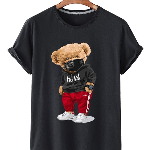 t-shirt men's and women's hello win fashion bear stylish casual large size cartoon mask short slee 220304, White
t-shirt men's and women's hello win fashion bear stylish casual large size cartoon mask short slee 220304, White