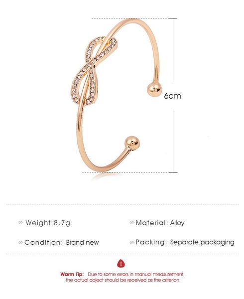 charm bracelets -selling personality simple bracelet 8-character diamond open alloy, Golden;silver
charm bracelets -selling personality simple bracelet 8-character diamond open alloy, Golden;silver