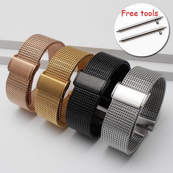 watch bands milan mesh stainless steel bracelet for ticwatch samsung s3 s2 s4 18mm 20mm 21mm 22mm, Black;brown
watch bands milan mesh stainless steel bracelet for ticwatch samsung s3 s2 s4 18mm 20mm 21mm 22mm, Black;brown
