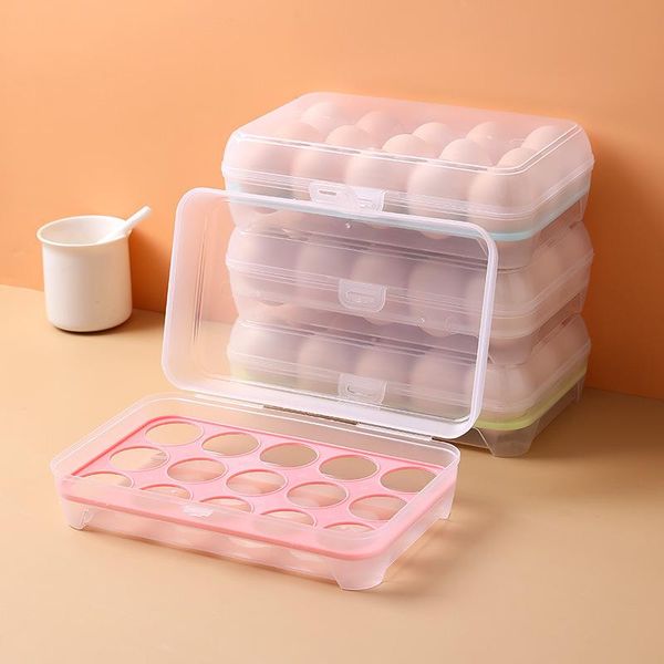 storage bottles & jars kitchen accessories 15 compartment refrigerator egg crisper plastic portable box transparent carton
storage bottles & jars kitchen accessories 15 compartment refrigerator egg crisper plastic portable box transparent carton