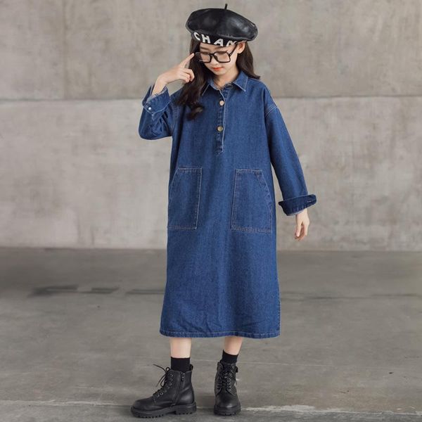 girl's dresses girls dress long sleeves kids for autumn casual children clothing 4-18years denim blue cl646, Red;yellow
girl's dresses girls dress long sleeves kids for autumn casual children clothing 4-18years denim blue cl646, Red;yellow