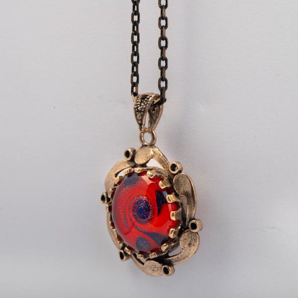 chains hougah flower red black women 's design gift murano glass chain bronze necklace, Silver
chains hougah flower red black women 's design gift murano glass chain bronze necklace, Silver