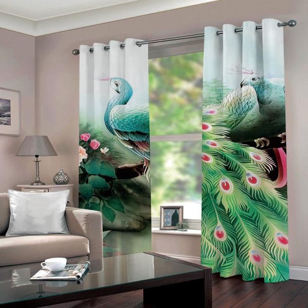 curtain & drapes softbatf peafowl for window blackout curtains fabric living room bedroom drop
curtain & drapes softbatf peafowl for window blackout curtains fabric living room bedroom drop