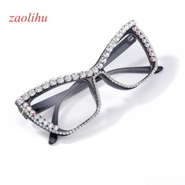 zaolihu luxury cat eye sunglasses oversized square female eyewear clearn lens eyeglasses uv400 gorgeours diamond sun glasses, White;black
zaolihu luxury cat eye sunglasses oversized square female eyewear clearn lens eyeglasses uv400 gorgeours diamond sun glasses, White;black