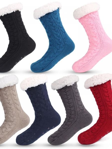 sports socks autumn and winter ladies slippers thickened plus velvet non-slip home floor twist rope, Black
sports socks autumn and winter ladies slippers thickened plus velvet non-slip home floor twist rope, Black