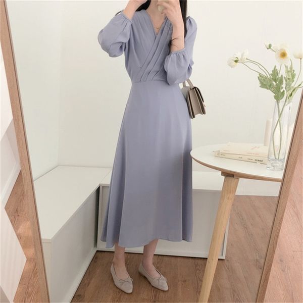 dress high waist chiffon es for women spring v-neck bandage long sleeve summer loose solid vintage korean vestidos fk2m e24h, Black;gray
dress high waist chiffon es for women spring v-neck bandage long sleeve summer loose solid vintage korean vestidos fk2m e24h, Black;gray