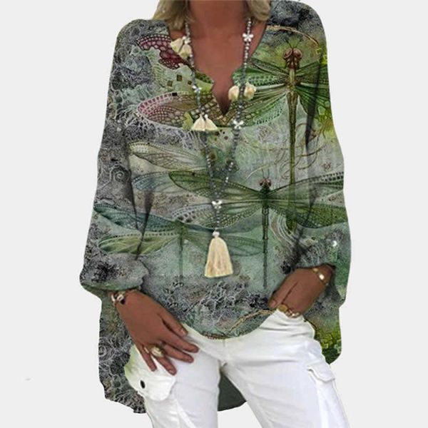 women's blouses & shirts elegant v-neck linen cotton women 2021 autumn print plus size blusas femme female vintage casual long sleeve, White
women's blouses & shirts elegant v-neck linen cotton women 2021 autumn print plus size blusas femme female vintage casual long sleeve, White