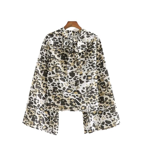 vintage woman beige flare sleeve leopard satin blouse spring autumn fashion ladies bow blouses female casual loose 210515, White
vintage woman beige flare sleeve leopard satin blouse spring autumn fashion ladies bow blouses female casual loose 210515, White