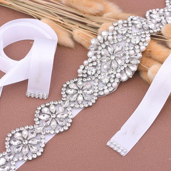 wedding sashes s161a handmade silver rhinestone belt bridesmaid dress sash sparkly bride's accessories bridal women's luxury, White
wedding sashes s161a handmade silver rhinestone belt bridesmaid dress sash sparkly bride's accessories bridal women's luxury, White