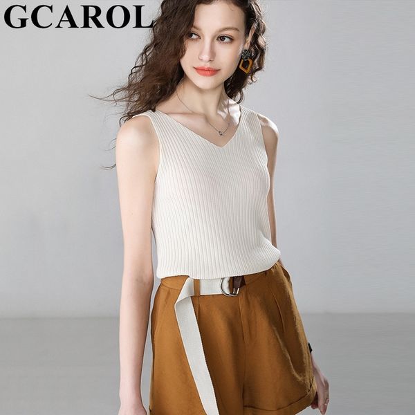gcarol new women spring ice silk linen knitted vest summer sleeveless slim breathable basic short cool camisole 3xl 210319, Black
gcarol new women spring ice silk linen knitted vest summer sleeveless slim breathable basic short cool camisole 3xl 210319, Black