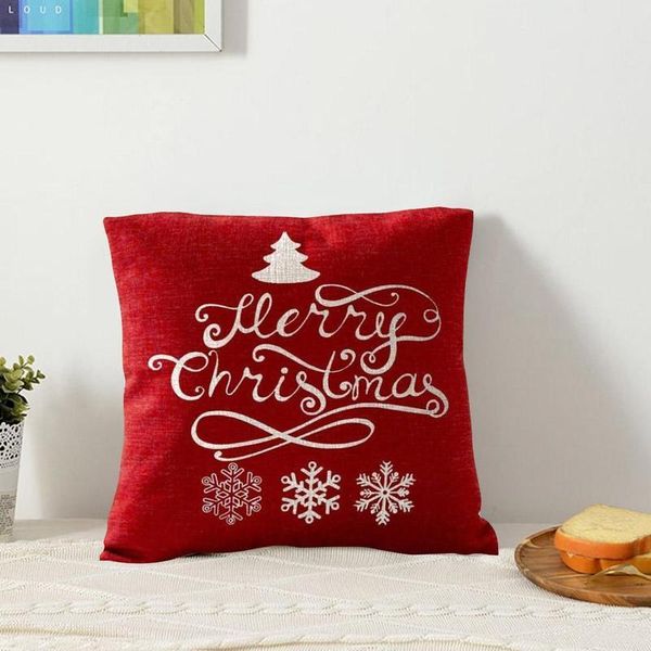 red christmas snowflake pillowcase cover square sofa car throw cotton linen 45x45cm pillow case decoratio cushion/decorative
red christmas snowflake pillowcase cover square sofa car throw cotton linen 45x45cm pillow case decoratio cushion/decorative