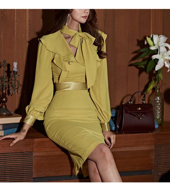 casual dresses sping lantern sleeve v-neck bowknot office cloth women slim bodycon pencil high waist knee-length yellow party, Black;gray
casual dresses sping lantern sleeve v-neck bowknot office cloth women slim bodycon pencil high waist knee-length yellow party, Black;gray