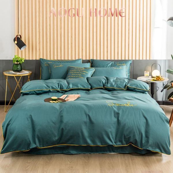 bedding sets aoguhome 100% cotton set embroidery solid color high-quality luxury home bed linen duvet cover pillowcase fitted sheet
bedding sets aoguhome 100% cotton set embroidery solid color high-quality luxury home bed linen duvet cover pillowcase fitted sheet