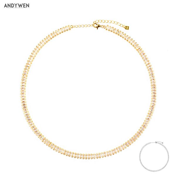 andywen 100% 925 sterling silver 40cm long chain luxury cz choker necklace charm pendant zircon jewelry fashion wedding, Golden;silver
andywen 100% 925 sterling silver 40cm long chain luxury cz choker necklace charm pendant zircon jewelry fashion wedding, Golden;silver