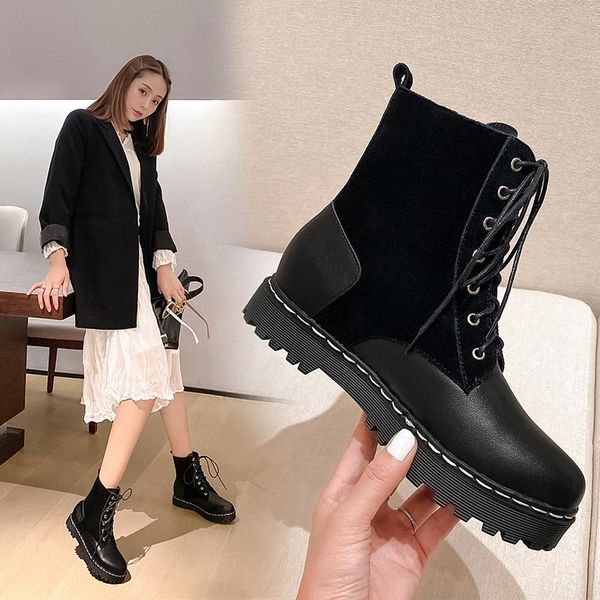 boots brand women ankle autumn winter cow suede short ladies shoes woman platform heels punk party club basic, Black
boots brand women ankle autumn winter cow suede short ladies shoes woman platform heels punk party club basic, Black