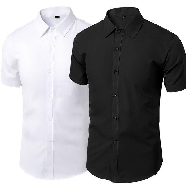 men's casual shirts summer for men daily white shirt short sleeve button down slim fit cotton male social 4xl 5xl, White;black
men's casual shirts summer for men daily white shirt short sleeve button down slim fit cotton male social 4xl 5xl, White;black