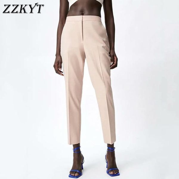 women's pants & capris zzkyt 2021 women spring vintage solid zipper straight fashion high waist side pockets office lady female ankle t, Black;white
women's pants & capris zzkyt 2021 women spring vintage solid zipper straight fashion high waist side pockets office lady female ankle t, Black;white