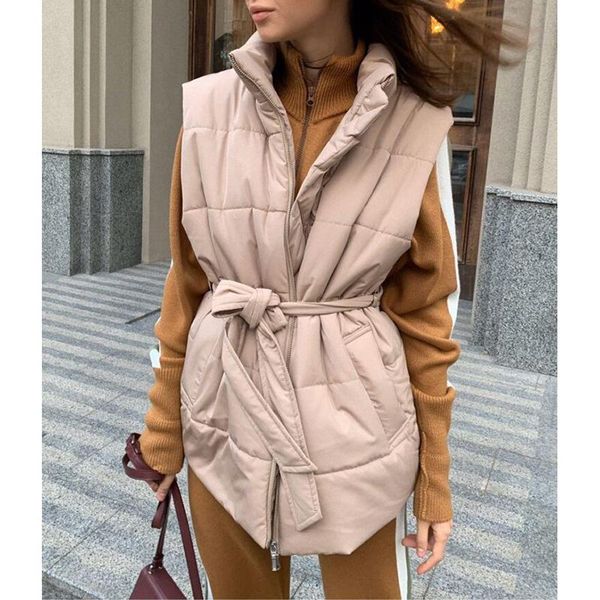 women's vests agong stand collar women fashion casual solid coats elegant tie belt collected waisted cotton female ladies, Black;white
women's vests agong stand collar women fashion casual solid coats elegant tie belt collected waisted cotton female ladies, Black;white