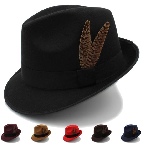 wide brim hats men women fedora trilby caps feather band jazz sunhat classical party street style outdoor travel winter size us 7 1/8 uk m, Blue;gray
wide brim hats men women fedora trilby caps feather band jazz sunhat classical party street style outdoor travel winter size us 7 1/8 uk m, Blue;gray