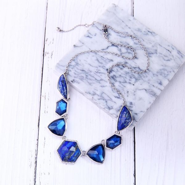 colors blue & pink geometric stone necklace fashion women statement bib party jewelry collars accessories chokers, Golden;silver
colors blue & pink geometric stone necklace fashion women statement bib party jewelry collars accessories chokers, Golden;silver