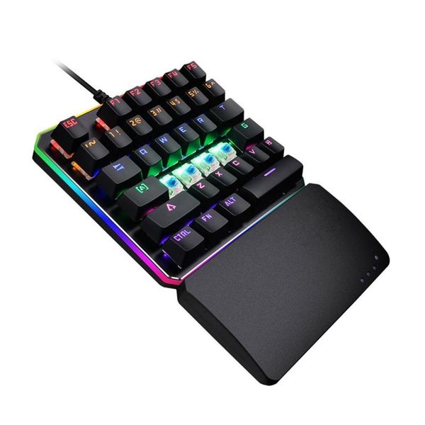 light backlight one-hand mechanical keyboard backlit game 35 keys single one hand keyboards
light backlight one-hand mechanical keyboard backlit game 35 keys single one hand keyboards