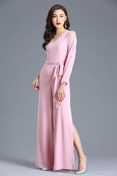 women's jumpsuits & rompers pink jumpsuit for women 2021 summer party overalls side cut sashes chiffon bohemian elegant wide leg suit p, Black;white
women's jumpsuits & rompers pink jumpsuit for women 2021 summer party overalls side cut sashes chiffon bohemian elegant wide leg suit p, Black;white