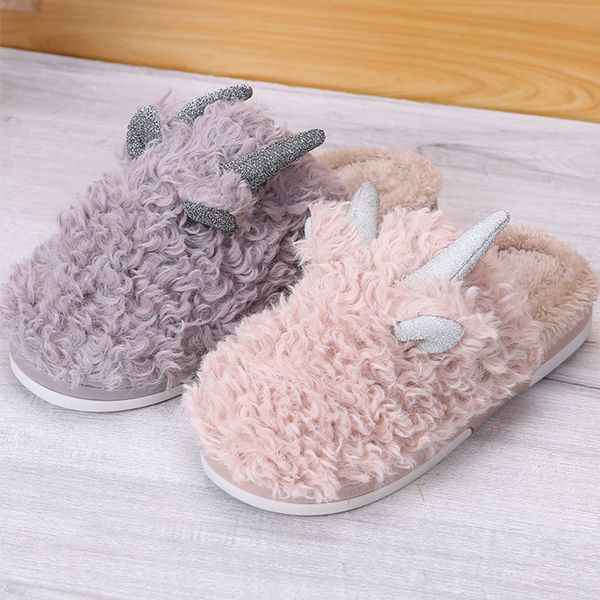 lovely sheep big size winter home slippers warm cozy plush anti-skid indoor women shoes winter couple house men slippers, Black
lovely sheep big size winter home slippers warm cozy plush anti-skid indoor women shoes winter couple house men slippers, Black