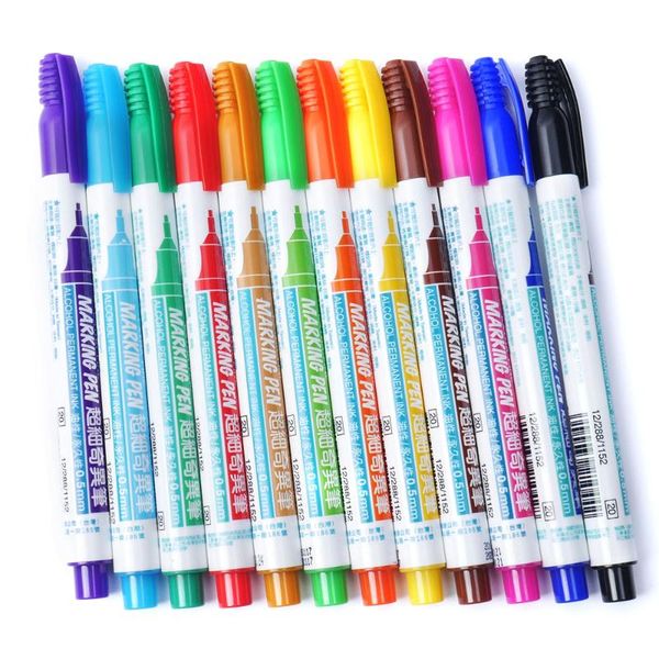 highlighters 0.5 mm 12 colors marker pen extra fine alcohol base ink permanent mark on film/wood/cloth/metal/glass school office supplier, Black;red
highlighters 0.5 mm 12 colors marker pen extra fine alcohol base ink permanent mark on film/wood/cloth/metal/glass school office supplier, Black;red