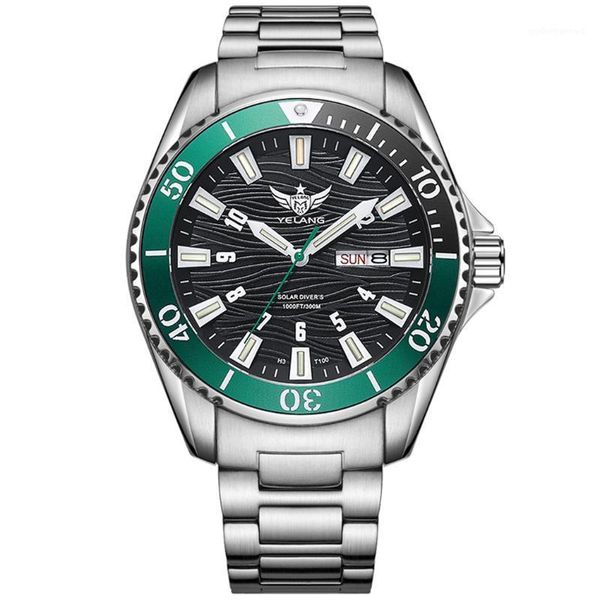 yelang mens tritium watches men diver watch eco-drive solar wristwatch t100 luminous 300m waterproof chronograph ceramic bezel wristwatches, Slivery;brown
yelang mens tritium watches men diver watch eco-drive solar wristwatch t100 luminous 300m waterproof chronograph ceramic bezel wristwatches, Slivery;brown