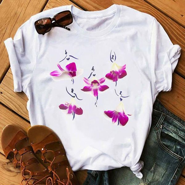 maycaur kawaii tshirts flower ballet women t shirts girl short sleeve female tee summer, White
maycaur kawaii tshirts flower ballet women t shirts girl short sleeve female tee summer, White