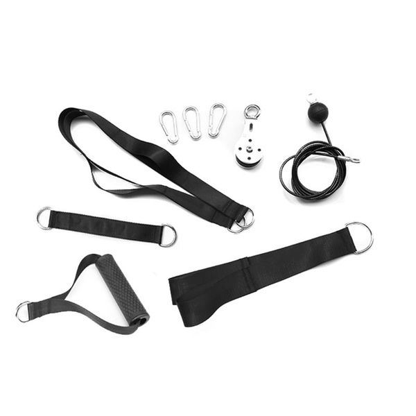 fitness diy pulley cable machine attachment system arm biceps triceps blaster hand strength trainning home gym resistance bands
fitness diy pulley cable machine attachment system arm biceps triceps blaster hand strength trainning home gym resistance bands