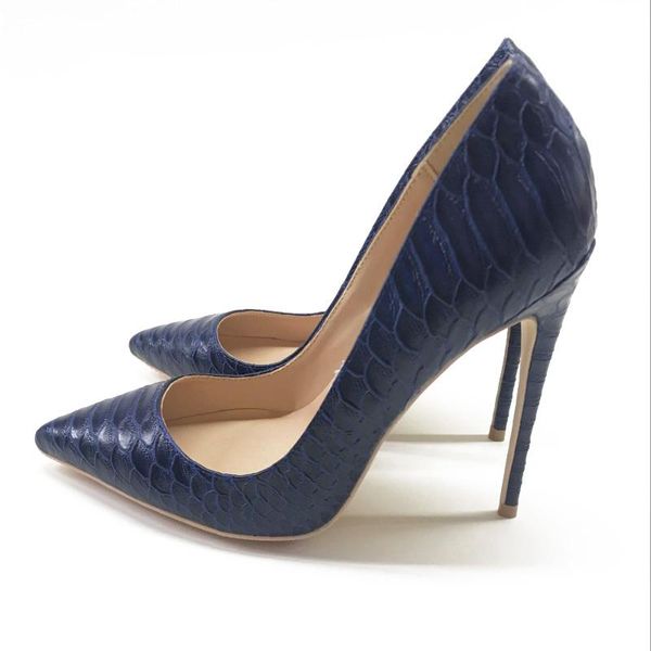 autumn social women's shoes, dark blue snake, sharp pointed, shallow heel, high heel 12cm shoes. dress shoes, Black
autumn social women's shoes, dark blue snake, sharp pointed, shallow heel, high heel 12cm shoes. dress shoes, Black