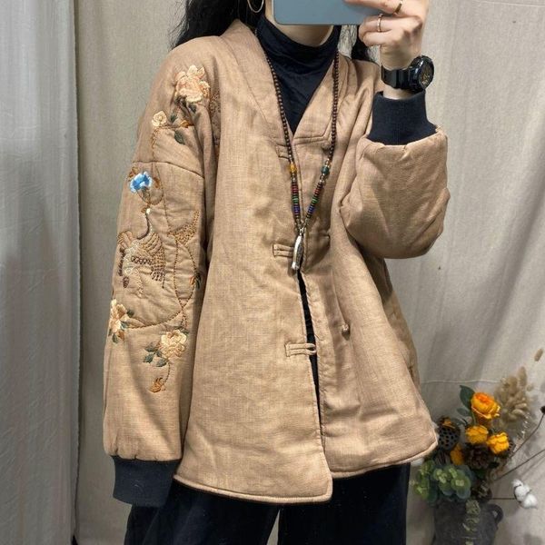 ethnic clothing harajuku chinese style coat women traditional vintage female tang suit embroidery cotton linen large size v-neck jacket, Red
ethnic clothing harajuku chinese style coat women traditional vintage female tang suit embroidery cotton linen large size v-neck jacket, Red