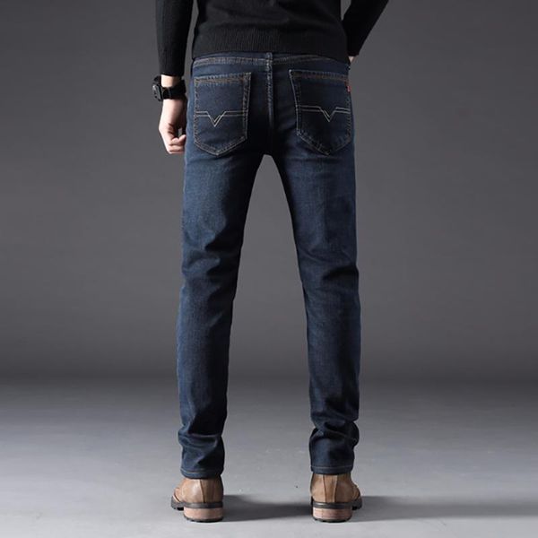 men's jeans 2021 autumn and winter casual fashion elastic slim fit straight tube loose brand black pants, Blue
men's jeans 2021 autumn and winter casual fashion elastic slim fit straight tube loose brand black pants, Blue