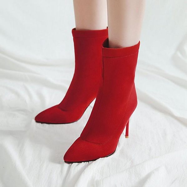 boots big size 9 10 11 12 women shoes ankle for ladies sleeve solid color pointed with thin, Black
boots big size 9 10 11 12 women shoes ankle for ladies sleeve solid color pointed with thin, Black