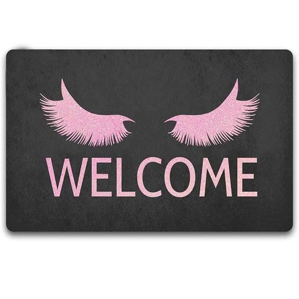 carpets home decor stylish black rose gold eyelashes welcome mat with rubber backing doormat entrance floor non-slip entryway rug
carpets home decor stylish black rose gold eyelashes welcome mat with rubber backing doormat entrance floor non-slip entryway rug