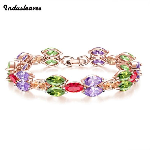 charm bracelets indusleaves fashion jewelry beautiful bracelet for women girls colorful zirconia chain wholesale, Golden;silver
charm bracelets indusleaves fashion jewelry beautiful bracelet for women girls colorful zirconia chain wholesale, Golden;silver