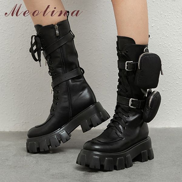 meotina buckle real leather platform high heel motorcycle boots women shoes zip lace up thick heels mid calf boots lady black 40 210520
meotina buckle real leather platform high heel motorcycle boots women shoes zip lace up thick heels mid calf boots lady black 40 210520